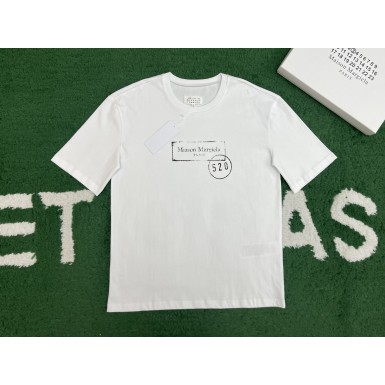 메종마르지엘라 520 스탬프 프린트 라운드 반팔 (해외배송)